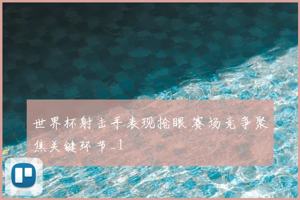 世界杯射击手表现抢眼 赛场竞争聚焦关键环节_1
