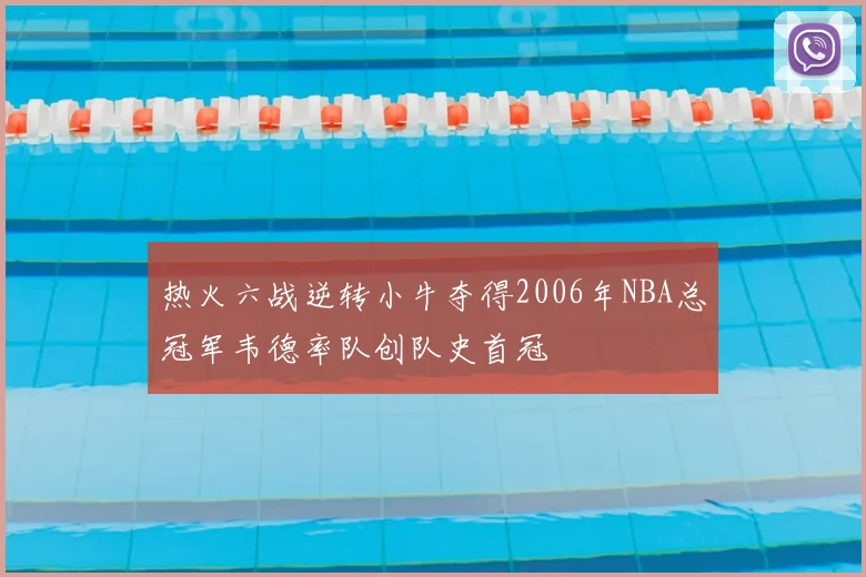 热火六战逆转小牛夺得2006年NBA总冠军韦德率队创队史首冠
