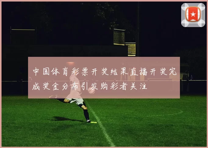 中国体育彩票开奖结果直播开奖完成奖金分布引发购彩者关注